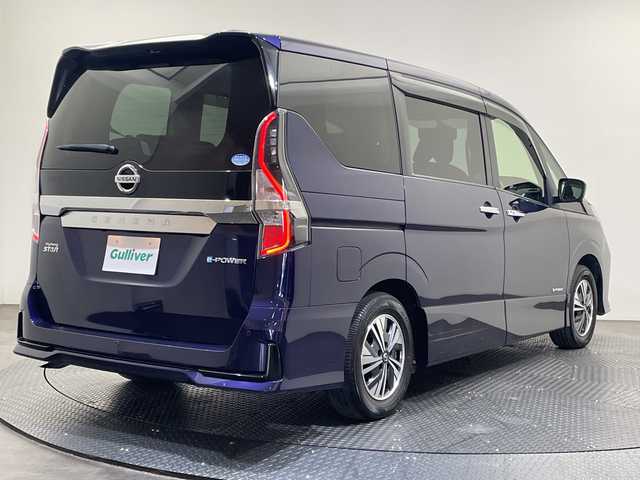 日産 セレナ e－パワー ハイウェイスター V 愛媛県 2021(令3)年 2.3万km アズライトブルー １０型ナビ/フルセグ／Ｂｌｕｅｔｏｏｔｈ／ＵＳＢ/全方位カメラ/後席モニター/衝突軽減ブレーキ/ＥＴＣ/前方ドライブレコーダー/両側パワースライドドア/前後コーナーセンサー/レーンキープアシスト/ブラインドスポットモニター/LEDヘッドライト