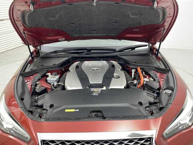 日産 スカイライン ハイブリッド 350GT Type SP 茨城県 2018(平30)年 9.4万km ラディアントレッド 純正ナビ/フルセグTV/全方位カメラ/ドライブレコーダー/BOSEサウンド/パドルシフト/ETC/追従クルーズコントロール/シートヒーター/LEDヘッドライト/純正19インチアルミホイール