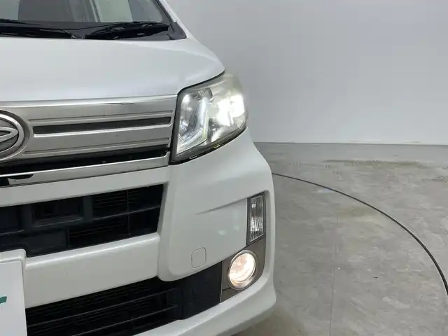 ダイハツ ムーヴ カスタム X VSスマートセレSA 岡山県 2014(平26)年 7.5万km パールホワイトⅢ ナビ　/（CD/DVD）/衝突軽減ブレーキ　/ＥＴＣ　/フルセグＴＶ　/プッシュスタート/スマートキー　　/アイドリングストップ　/純正フロアマット　/純正アルミホイール　/オートライト/キセノンヘッドライト/フォグランプ/ドアバイザー