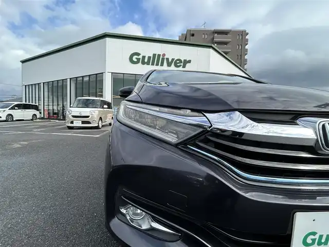 ホンダ シャトル ハイブリッド Z 長崎県 2016(平28)年 7.8万km ルーセブラックM ワンオーナー/純正メモリナビ/（ワンセグ、BT、CD、DVD）/バックカメラ/ハーフレザーシート/純正16インチAW/純正フロアマット/クルーズコントロール/プッシュスタート/スマートキー/ビルトインETC/パドルシフト/ルーフレール/衝突軽減ブレーキ/スペアキー