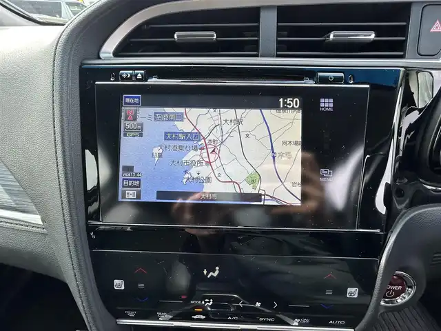 ホンダ シャトル ハイブリッド Z 長崎県 2016(平28)年 7.8万km ルーセブラックM ワンオーナー/純正メモリナビ/（ワンセグ、BT、CD、DVD）/バックカメラ/ハーフレザーシート/純正16インチAW/純正フロアマット/クルーズコントロール/プッシュスタート/スマートキー/ビルトインETC/パドルシフト/ルーフレール/衝突軽減ブレーキ/スペアキー