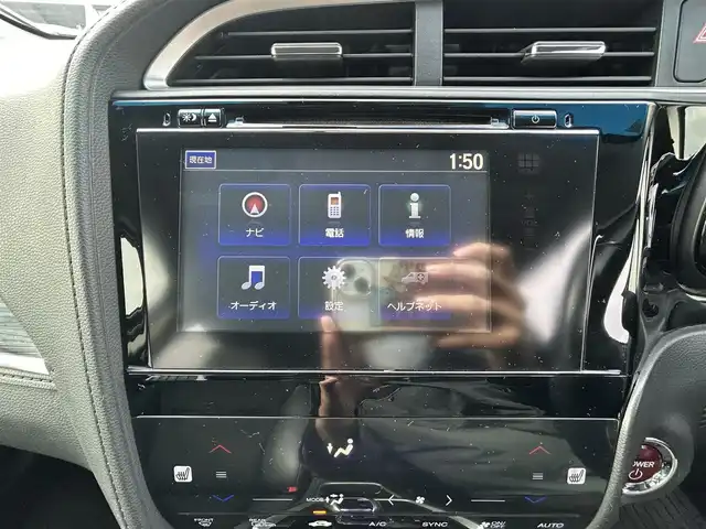 ホンダ シャトル ハイブリッド Z 長崎県 2016(平28)年 7.8万km ルーセブラックM ワンオーナー/純正メモリナビ/（ワンセグ、BT、CD、DVD）/バックカメラ/ハーフレザーシート/純正16インチAW/純正フロアマット/クルーズコントロール/プッシュスタート/スマートキー/ビルトインETC/パドルシフト/ルーフレール/衝突軽減ブレーキ/スペアキー