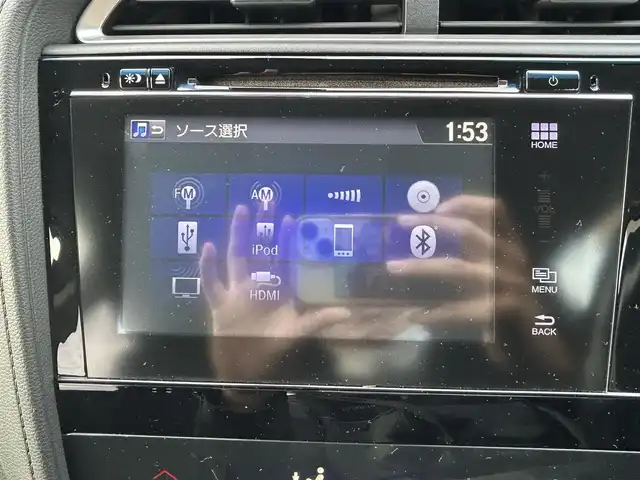 ホンダ シャトル ハイブリッド Z 長崎県 2016(平28)年 7.8万km ルーセブラックM ワンオーナー/純正メモリナビ/（ワンセグ、BT、CD、DVD）/バックカメラ/ハーフレザーシート/純正16インチAW/純正フロアマット/クルーズコントロール/プッシュスタート/スマートキー/ビルトインETC/パドルシフト/ルーフレール/衝突軽減ブレーキ/スペアキー