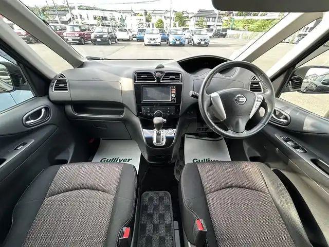 日産 セレナ ハイウェイスター Sハイブリッド 岡山県 2014(平26)年 8.1万km ダイヤモンドブラック ワンオーナー /純正メモリナビ/(CD/DVD/BT/フルセグ)/バックカメラ/衝突軽減ブレーキ/レーンアシスト/両側パワースライドドア/クルーズコントロール/ETC/オートライト/フォグランプ/純正16インチAW