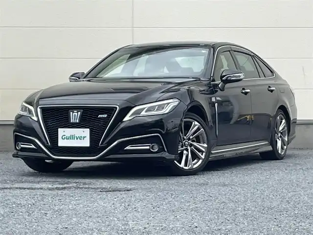 トヨタ クラウン ハイブリッド RS 茨城県 2021(令3)年 8.1万km プレシャスブラックパール 純正12.3インチナビ/バックカメラ/TRDエアロ/トヨタセーフティセンス/ブラインドスポットモニター/三眼LEDヘッドライト/オートマチックハイビーム/ステアリングヒーター/シートヒーター/パワーシート/ハーフレザーシート/盗難防止装置/ETC