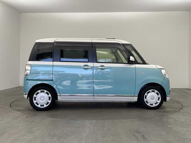 ダイハツ ムーヴ キャンバス G メイクアップ リミテッド　SAⅢ 兵庫県 2020(令2)年 3万km パールホワイトⅢ/ファインミントメタリック 2トーン 純正ナビ/CD/DVD/USB/SD/BT/TV/全方位カメラ/両側パワースライドドア/ETC/スマートアシスト３/オートハイビーム/衝突軽減ブレーキ/誤発進抑制制御システム/先行車発進お知らせ機能/前後ドライブレコーダー/オートライト/LEDヘッドライト/スマートキー×２/横滑り防止装置/ワンオーナー/取り扱い説明書/フロアマット/レザー調シートカバー