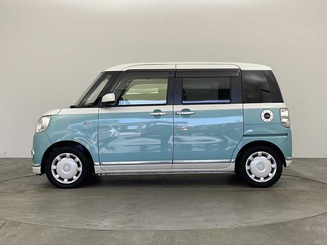 ダイハツ ムーヴ キャンバス G メイクアップ リミテッド　SAⅢ 兵庫県 2020(令2)年 3万km パールホワイトⅢ/ファインミントメタリック 2トーン 純正ナビ/CD/DVD/USB/SD/BT/TV/全方位カメラ/両側パワースライドドア/ETC/スマートアシスト３/オートハイビーム/衝突軽減ブレーキ/誤発進抑制制御システム/先行車発進お知らせ機能/前後ドライブレコーダー/オートライト/LEDヘッドライト/スマートキー×２/横滑り防止装置/ワンオーナー/取り扱い説明書/フロアマット/レザー調シートカバー