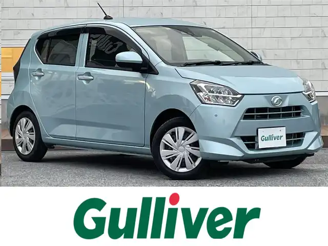 ダイハツ ミラ イース X SAⅢ 滋賀県 2023(令5)年 0.4万km スカイブルーメタリック 純正オーディオ【CK-W70D】/（AM/FM/CD/AUX）/前方ドライブレコーダー/踏み間違い防止アシスト/プリクラッシュブレーキアシスト/ヒルスタート（坂道発進）アシスト/前方衝突防止支援システム/TCS（トラクションコントロールシステム）/VDC（ビークルダイナミクスコントロール）/レーンキープアシスト/ABS（アンチロックブレーキシステム）/コーナー・バックセンサー（ソナー）/電動格納ミラー/アイドリングストップ/オートライト/オートハイビーム/LEDヘッドライト/マニュアルエアコン/リモコンキー/純正フロアマット
