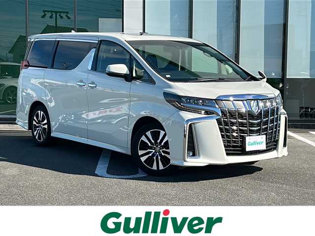 トヨタ アルファード S Cパッケージ 岐阜県 2020(令2)年 7.8万km ラグジュアリーホワイトパールクリスタルシャインガラスフレーク 登録時走行距離77804km/フリップダウンモニター/サンルーフ/禁煙車/純正ディスプレイオーディオ/フルセグＴＶ/両側パワースライドドア/バックカメラ/クルーズコントロール/パワーシート/レザーシート/シートヒーター/エアシート/ステアリングヒーター/純正18インチアルミホイール/社外フロアマット/プッシュスタート/スマートキー/LEDヘッドライト/フォグランプ/オートライト/オートマチックハイビーム/電動リアゲート/衝突被害軽減システム/ETC