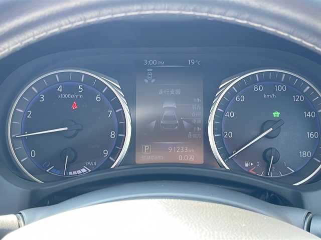 日産 スカイライン ハイブリッド 350GT FOUR Type P 青森県 2014(平26)年 9.2万km クリスタルホワイトパール 4WD/純正SDナビ・フルセグTV/CD・DVD・Bluetooth・USB/アラウンドビューモニター/黒レザーシート/前席パワーシート・ヒーター/エマージェンシーブレーキ/追従クルーズコントロール/アクティブレーンコントロール/ブラインドスポットワーニング/前後ソナー/純正エンジンスターター/ビルトインETC/LEDヘッドライト/LEDフォグランプ/17インチアルミ/スマートキー/プッシュスタート
