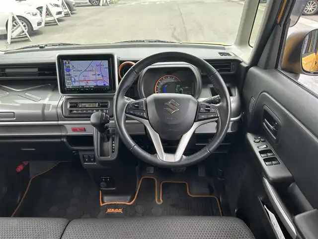 スズキ スペーシア ギア HYBRID XZ 愛知県 2020(令2)年 6.1万km アクティブイエロー/ガンメタリック2トーン 純正メモリナビ/フルセグテレビ/Bluetooth/レーンキープ/衝突軽減ブレーキ/アイドリングストップ/ウィンカーミラー/クルーズコントロール/ドアバイザー/プッシュスタート/両側パワースライドドア
