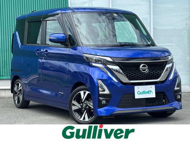 日産 ルークス HWS Gターボ プロパイロットED 福岡県 2020(令2)年 3.3万km アトランティックブルー 純正9インチナビ/フルセグTV/バックカメラ/アラウンドビューモニター/パワースライドドア（両側）/ETC/ドライブレコーダー/先進安全装備/インテリジェントエマージェンシーブレーキ/プロパイロット/アダプティブLEDヘッドランプ/オートライト/フォグランプ/純正15インチアルミ/オートエアコン/オートブレーキホールド/パーソナルテーブル（後席）/USB電源ソケット/インテリジェントキー/禁煙車/サーキュレーター
