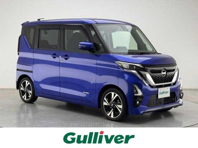 日産 ルークス HWS Gターボ プロパイロットED 兵庫県 2020(令2)年 3.3万km アトランティックブルー 純正9インチナビ/フルセグTV/バックカメラ/アラウンドビューモニター/パワースライドドア（両側）/ETC/ドライブレコーダー/先進安全装備/インテリジェントエマージェンシーブレーキ/プロパイロット/アダプティブLEDヘッドランプ/オートライト/フォグランプ/純正15インチアルミ/オートエアコン/オートブレーキホールド/パーソナルテーブル（後席）/USB電源ソケット/インテリジェントキー/禁煙車/サーキュレーター