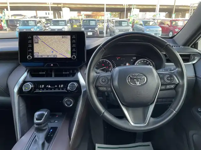 トヨタ ハリアー G 石川県 2020(令2)年 6.3万km プレシャスブラックパール 純正8型ディスプレイオーディオ/フルセグTV/ナビ/バックモニター/LEDヘッドライト/ビルトインETC/純正アルミホイール/パワーバックドア/ブラインドスポットモニター/デジタルミラー/ハーフレザーシート/トヨタセーフティセンス/レーダークルーズ/オートエアコン/オートライト/スマートキー/プッシュスタート