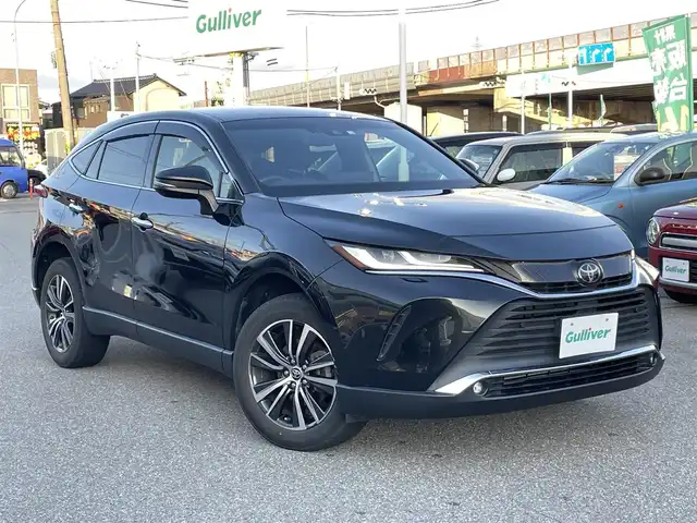 トヨタ ハリアー G 石川県 2020(令2)年 6.3万km プレシャスブラックパール 純正8型ディスプレイオーディオ/フルセグTV/ナビ/バックモニター/LEDヘッドライト/ビルトインETC/純正アルミホイール/パワーバックドア/ブラインドスポットモニター/デジタルミラー/ハーフレザーシート/トヨタセーフティセンス/レーダークルーズ/オートエアコン/オートライト/スマートキー/プッシュスタート
