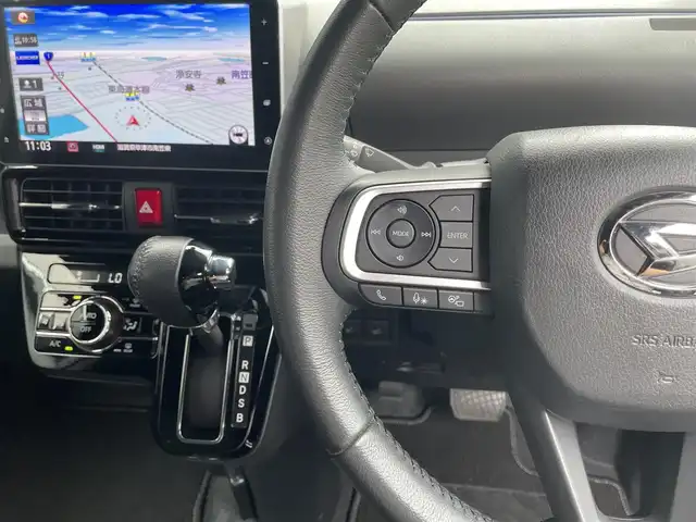 ダイハツ タント カスタム RS 滋賀県 2019(令1)年 5.8万km レーザーブルークリスタルシャイン 純正９インチナビ/(CD/DVD/USB/Bluetooth/フルセグTV/USB)/全方位カメラ/ETC/ドライブレコーダー/レーダークルーズコントロール/クリアランスソナー/両側パワースライドドア/ハーフレザーシート/シートヒーター/衝突軽減ブレーキ/ステアリングスイッチ/LEDヘッドライト/オートライト/オートハイビーム