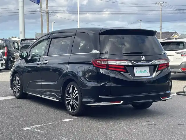 ホンダ オデッセイ アブソルート EX 新潟県 2014(平26)年 7.1万km クリスタルブラックパール 純正8インチナビ：VXM-155VFEi/（CD/DVD/FM/AM/Bluetooth）/フルセグTV/衝突軽減ブレーキ(CTBA)/両側電動スライドドア/バックカメラ/LEDヘッドライト/ハーフレザーシート/パワーシート/スペアキー×1/プッシュスタート/ビルトインETC/フォグランプ/シガーソケット/電動格納ミラー