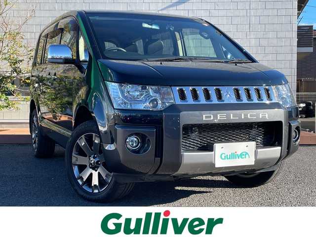 三菱 デリカＤ：５ ジャスパー 茨城県 2018(平30)年 9.4万km ディープシーグリーンメタリック/アイガーグレーメタリック アルパイン製ナビ　/-BT/AM/FM/CD/iPod/アルパイン製フリップダウンモニター　/両側パワースライドドア　/バックカメラ　/クルーズコントロール　/ハーフレザーシート　/D席N席シートヒーター　/D席パワーシート/ドライブレコーダー前後　/パドルシフト　/プッシュスタート　