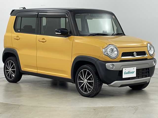 スズキ ハスラー X ターボ 道央・札幌 2016(平28)年 8.1万km アクティブイエロー/ブラック2トーンルーフ ・4WD/・寒冷地使用/・社外ナビ（CD&DVD&USB&BT&フルセグ）/・デュアルカメラブレーキサポート/・車線逸脱警報/・横滑り防止/・グリップコントロール/・ダウンヒルアシストコントロール/・ステアリングリモコン/・前席シートヒーター/・ドアミラーヒーター/・ドアミラーウインカー/・HIDヘッドライト/・フォグランプ/・ETC