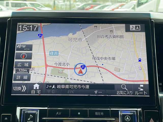トヨタ アルファード S Cパッケージ 岐阜県 2019(令1)年 10.6万km ブラック 登録時走行距離105538km/純正１１型ＳＤナビ　/フルセグテレビ　/サンルーフ　/両側電動ドア　/エグゼクティブ仕様/デジタルインナーミラー　/純正後席用モニター12.8型　/バックカメラ　/コーナーセンサー前後　/ＬＥＤヘッドライト　/レーダークルーズ　/ビルトインＥＴＣ/電動リアゲート/LEDヘッドライト/パワーシート全席/スマートキー/プッシュスタート/パワーステアリング/パワーウィンドウ/ステアリングヒーター/エアコンWAC/Blue tooth接続/CD・DVD可/SDミュージックサーバー/オットマン助手席・後部座席/ドライブレコーダー前後/社外フロアマット/レザーシート全席/シートヒーター前席/エアシート前席/純正18アルミホイール/ABS/横滑り防止装置/盗難防止装置/オートライト/オートマチックハイビーム/エアバッグW＋サイド/衝突被害軽減システム/カーテンエアバッグ/ウィンカーミラー