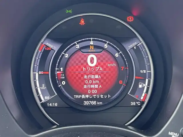 アバルト ５９５ コンペティツィオーネ 埼玉県 2020(令2)年 4万km 黒 ブラウンレザーシート/Ａｐｐｌｅ　Ｃａｒ　Ｐｌａｙ/純正ディスプレイオーディオ/クリアランスソナー/純正１７インチアルミホイール/ＨＩＤヘッドライト/ＥＴＣ