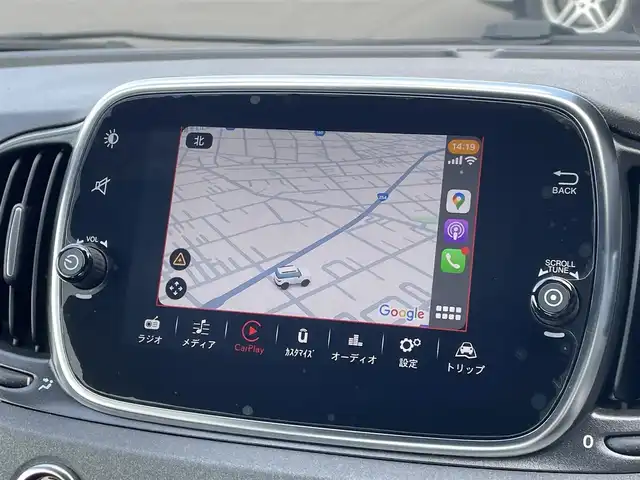 アバルト ５９５ コンペティツィオーネ 埼玉県 2020(令2)年 4万km 黒 ブラウンレザーシート/Ａｐｐｌｅ　Ｃａｒ　Ｐｌａｙ/純正ディスプレイオーディオ/クリアランスソナー/純正１７インチアルミホイール/ＨＩＤヘッドライト/ＥＴＣ