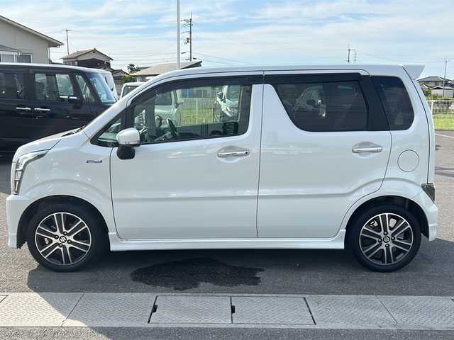 スズキ ワゴンＲ スティングレー HYBRID T 香川県 2017(平29)年 7.1万km ピュアホワイトP 純正ナビ/フルセグテレビ/ヘッドアップディスプレイ/バックカメラ/オートライト/LEDヘッドライト/運転席シートヒーター/ETC