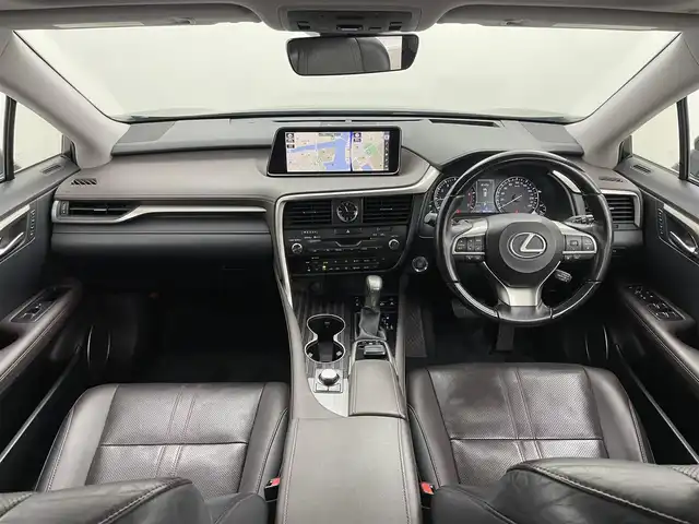 レクサス ＲＸ 200t バージョンL 岡山県 2016(平28)年 8.5万km 黒 純正12.3インチナビ/（CD/BD/DVD/BT/TV)/全方位カメラ/レザーシート/シートベンチレーション/ステアリングヒーター/パワーバックドア/サンルーフ/HUD/BSM/スペアタイヤ