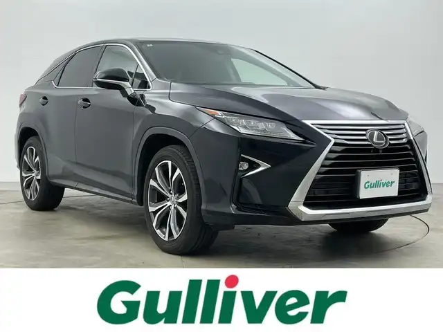 レクサス ＲＸ 200t バージョンL 岡山県 2016(平28)年 8.5万km 黒 純正12.3インチナビ/（CD/BD/DVD/BT/TV)/全方位カメラ/レザーシート/シートベンチレーション/ステアリングヒーター/パワーバックドア/サンルーフ/HUD/BSM/スペアタイヤ