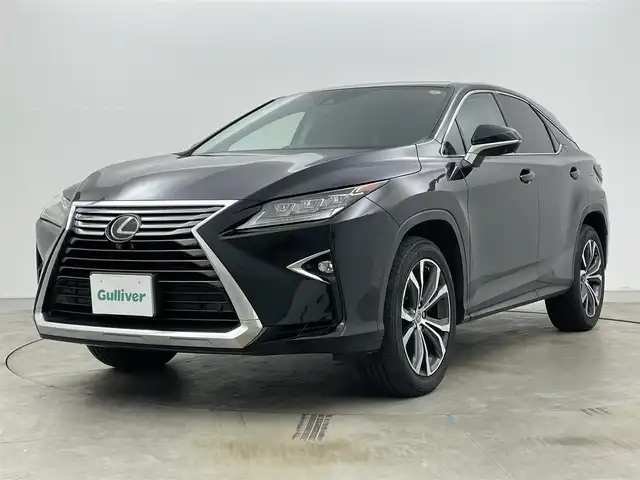 レクサス ＲＸ 200t バージョンL 岡山県 2016(平28)年 8.5万km 黒 純正12.3インチナビ/（CD/BD/DVD/BT/TV)/全方位カメラ/レザーシート/シートベンチレーション/ステアリングヒーター/パワーバックドア/サンルーフ/HUD/BSM/スペアタイヤ