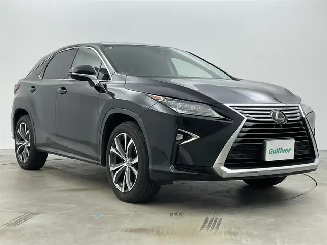 レクサス ＲＸ 200t バージョンL 岡山県 2016(平28)年 8.5万km 黒 純正12.3インチナビ/（CD/BD/DVD/BT/TV)/全方位カメラ/レザーシート/シートベンチレーション/ステアリングヒーター/パワーバックドア/サンルーフ/HUD/BSM/スペアタイヤ