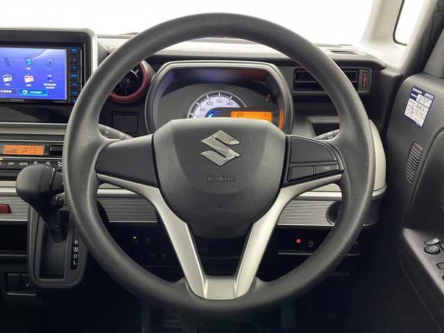 スズキ スペーシア HYBRID X 宮崎県 2018(平30)年 4.5万km ブリスクブルーM 禁煙車/衝突被害軽減ブレーキ/社外ナビTV/（KXM-E502W/CD/DVD/Bluetooth/フルセグTV)/社外ドライブレコーダー/社外ETC/純正セキュリティアラーム/純正フロアマット/両側電動スライドドア/レーンディパーチャーアラート/クリアランスソナー/ウインカードアミラー/リアプライバシーガラス/リアサーキュレーター/シートヒーター/スマートキー/プッシュエンジンスタート/スペアキー