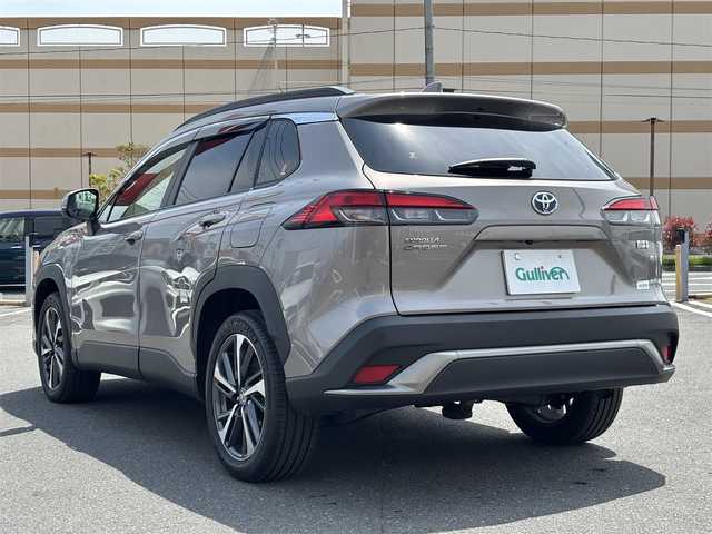 トヨタ カローラ クロス ハイブリッド Z 宮城県 2023(令5)年 1.6万km アバンギャルドブロンズメタリック 走行距離：１５５０７ｋｍ/１００V充電/地デジ・ＢＴ・ＡＭ・ＦＭ/ＥＴＣ２．０/追従クルーズコントロール/電動リアゲート/アラウンドビュー/デュアルエアコン/レベライザー/純正フロアマット/前後ドライブレコーダー/前後コーナーセンサー/D＋N席シートヒーター/ウィンカーミラー/純正アルミホイール/革巻きステアリング/フォグランプ/全席オートウィンドー/電格ミラー/D席パワーシート/ルーフレール/トヨタセーフティーセンスDVDナビ