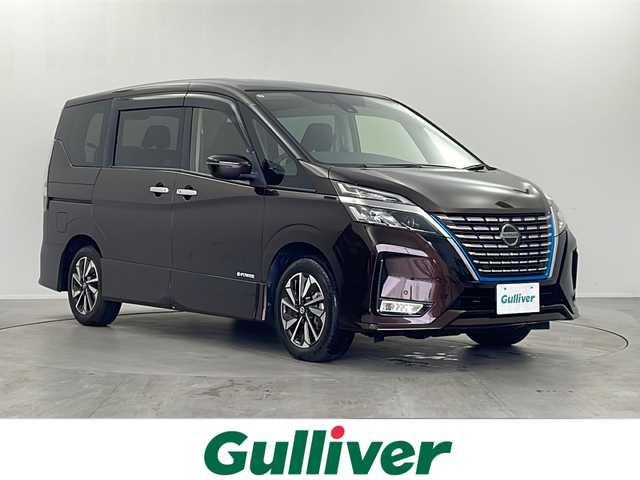 日産 セレナ e－パワー ハイウェイスター V 栃木県 2021(令3)年 3.7万km インペリアルアンバーP メーカー10インチSDナビ/（CD/DVD/AM・FM/SD/フルセグ)/ETC2.0/ナビ連動ドライブレコーダー/プロパイロット/車線逸脱防止/後側方車両検知警報/後側方衝突防止支援/エマージェンシーブレーキ/速度標識表示/道路標識表示/両側パワースライドドア/ハンズフリーオートスライドドア/バックカメラ/フロントカメラ/スマートキー/プッシュスタート