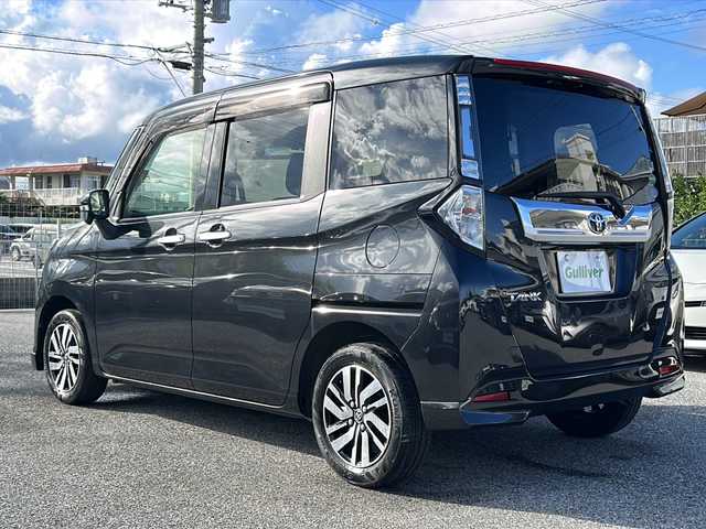 トヨタ タンク カスタムG 沖縄県 2017(平29)年 3万km ブラックマイカメタリック 純正ナビ/　（ＡＭ／ＦＭ／ＣＤ／ＤＶＤ／ＢＬＵＥＴＯＯＴＨ）/フルセグTV/両側パワースライドドア　　/ドライブレコーダー　/レーダークルーズコントロール　/ビルトインETC/純正アルミホイール/純正フロアマット/LEDヘッドライト/オートライト