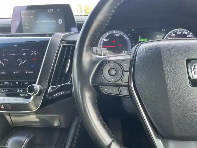 トヨタ クラウン ハイブリッド RS アドバンス 宮崎県 2018(平30)年 9万km ホワイトパールクリスタルシャイン 純正ナビ/(AM.FM.Bluetooth.DVD.CD.USB)/フルセグTV/クリアランスソナー/ETC2.0/クルーズコントロール/パーキングアシスト/ドライブレコーダー/パワーシート/シートヒーター/エアシート/オートライト/オートマチックハイビーム/オートエアコン/レーンキープアシスト/衝突軽減ブレーキ/横滑り防止機能/パワーバックドア/スマートキー