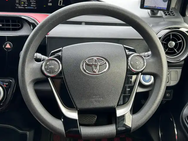 トヨタ アクア 茨城県 2017(平29)年 6.6万km ジュエリーパープルマイカM TRDフルエアロ/社外ナビ/　　【BT/CD/DVD/フルセグ】/トヨタヤーフライヤンス/HDMI/ドアハンドルプロテクター/純正15インチアルミホイール/オートマチックハイビーム/バッグカメラ/LEDオートライト/ドライブレコーダー/ETC/スマートキー