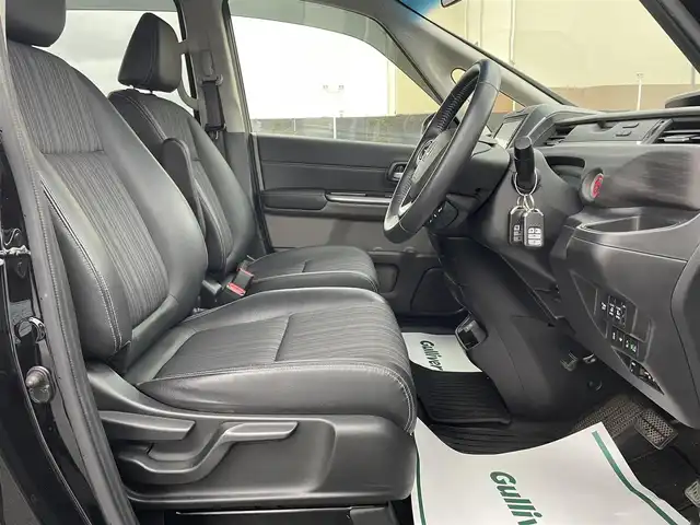 ホンダ フリード ハイブリット EX 山形県 2017(平29)年 6.3万km クリスタルブラックパール 衝突被害軽減システム/純正SDナビ/　　【CD　DVD　BT　フルセグ　USB　AUX　MSV】/バックカメラ/両側パワースライドドア/アダプティブクルーズコントロール/LEDオートライト/ハーフレザーシート/シートヒーター/純正15インチアルミホイール/アイドリングストップ/電動格納ウィンカーミラー/純正フロアマット/スマートキー×2/ETC