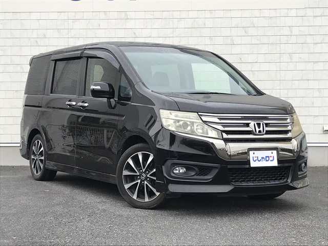 ホンダ ステップワゴン スパーダ Z クールスピリット 千葉県 2015(平27)年 8.8万km プレミアムスパークルブラックパール (株)IDOMが運営する【じしゃロン柏店】の自社ローン対象車両になります。こちらは現金ご利用時の価格です。/自社ローンご希望の方は別途その旨お申付け下さい。//ワンオーナー/禁煙車/純正フルセグナビ/（CD/DVD/AM/FMラジオ）/(Bluetooth)/スマートキー/プッシュスタート/バックカメラ/ＥＴＣ/両側パワースライドドア/クルーズコントロール/アイドリングストップ/パドルシフト/ステアリングリモコン/電動格納ドアミラー/パワーウインドウ/オートライト/防眩ミラー