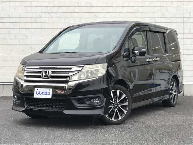 ホンダ ステップワゴン スパーダ Z クールスピリット 千葉県 2015(平27)年 8.8万km プレミアムスパークルブラックパール (株)IDOMが運営する【じしゃロン柏店】の自社ローン対象車両になります。こちらは現金ご利用時の価格です。/自社ローンご希望の方は別途その旨お申付け下さい。//ワンオーナー/禁煙車/純正フルセグナビ/（CD/DVD/AM/FMラジオ）/(Bluetooth)/スマートキー/プッシュスタート/バックカメラ/ＥＴＣ/両側パワースライドドア/クルーズコントロール/アイドリングストップ/パドルシフト/ステアリングリモコン/電動格納ドアミラー/パワーウインドウ/オートライト/防眩ミラー