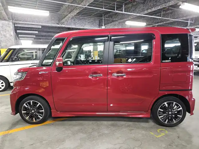 スズキ スペーシア カスタム HYBRID XS 鹿児島県 2019(令1)年 3.9万km フェニックスレッドパール ワンオーナー/ストラーダナビ/ワンセグTV/両側パワースライドドア/ETC/ドライブレコーダー/セーフティサポート/・衝突被害軽減ブレーキ/・後退時ブレーキサポート/・車線逸脱警報/・前後誤発進抑制/・リアパーキングセンサー/LEDヘッドランプ/革巻きステアリング/ステアリングスイッチ/ハーフレザーシート/運転席シートヒーター/純正15インチアルミホイール/スマートキー/プッシュエンジンスタート/禁煙車