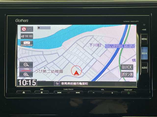 ホンダ フィット ハイブリット S ホンダセンシング 群馬県 2017(平29)年 4万km ワイン 禁煙車　バックカメラ　クルーズコントロール　パワーステアリング　純正メモリナビ　スマートキー　プッシュスタート　ＬＥＤライト　レーンキープアシスト　横滑り防止装置　盗難防止装置　アイドリングストップ