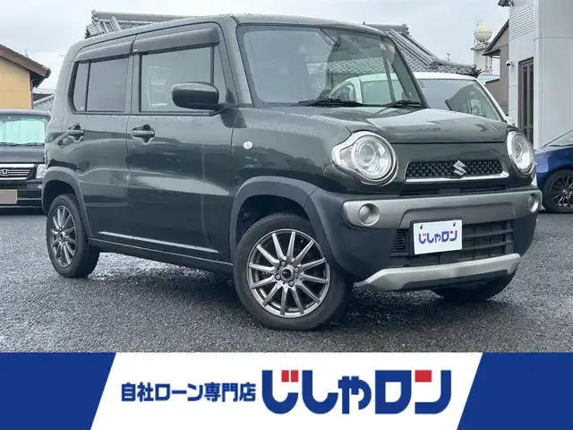 スズキ ハスラー G ターボ 宮崎県 2014(平26)年 9.3万km クールカーキPM /ナビ//TV/Bluetooth//ETC//バックカメラ//運転席シートヒーター//バックカメラ//社外アルミホイール//ドアバイザー//電格ミラー