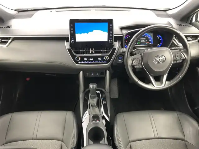 トヨタ カローラ クロス ハイブリッド Z 愛知県 2021(令3)年 5.1万km プラチナホワイトパールマイカ ワンオーナー　/ナビ　/全方位カメラ　/ハーフレザー調シート　/パワーシート　/シートヒーター　/追従クルコン　/ＢＳＭ　/ルーフレール　/前後ソナー　/ドラレコ　/ＬＥＤライト　/アルミホイール　/保証書　/取説　/記録簿