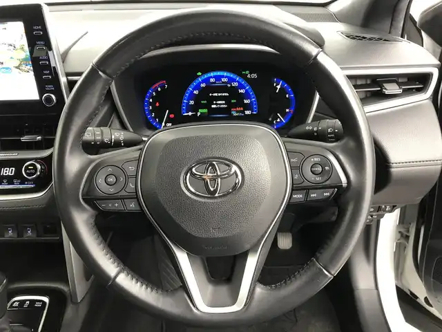 トヨタ カローラ クロス ハイブリッド Z 愛知県 2021(令3)年 5.1万km プラチナホワイトパールマイカ ワンオーナー　/ナビ　/全方位カメラ　/ハーフレザー調シート　/パワーシート　/シートヒーター　/追従クルコン　/ＢＳＭ　/ルーフレール　/前後ソナー　/ドラレコ　/ＬＥＤライト　/アルミホイール　/保証書　/取説　/記録簿