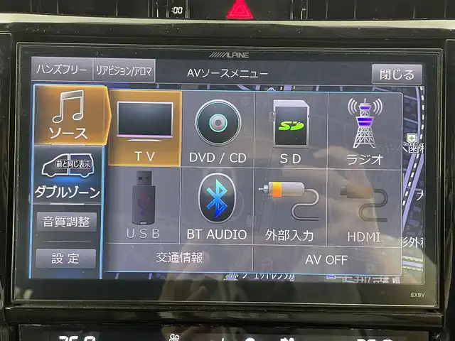 トヨタ ハリアー プレミアム 大分県 2017(平29)年 9.5万km ブラック 社外SDナビ/（フルセグ/CD/DVD/Bluetooth）/衝突軽減ブレーキ/オートハイビーム/LDA/クルーズコントロール/バックカメラ/前方ドライブレコーダー/パワーバックドア/運転席パワーシート/ハーフレザーシート/ステアリングスイッチ/スマートキー・プッシュスタート/純正アルミホイール/保証書・取扱説明書