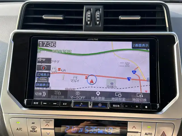 トヨタ ランドクルーザー プラド TX Lパッケージ 岡山県 2023(令5)年 2.6万km ホワイトパールクリスタルシャイン ALPINE9インチナビ　X9NXL/フルセグTV、CD、DVD、AM、FM/Bluetooth/バックカメラ、サイドカメラ/モデリスタエアロ/ベージュレザーシート/サンルーフ/レーンディパーチャーアラート/レーダークルーズコントロール/プリクラッシュセーフティ/ロードサインアシスト/先行車発進お知らせ機能/前後コーナーセンサー/前席シートヒーター/前席ベンチレーション/前席パワーシート/ルーフレール