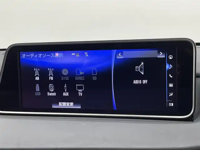レクサス ＲＸ 450h Fスポーツ 愛知県 2017(平29)年 6.8万km ホワイトノーヴァガラスフレーク 純１２型ナビ　ムーンルーフ　黒革　禁煙車　ブルーレイ再生　ＨＵＤ　ベンチレーション　シートヒーター　ＢＳＭ　メモリ付きパワーシート　ＡＣ１００Ｖ　前後ドラレコ　追従クルコン　パワーバックドア　衝突軽減/メモリーシート/黒レザー/Lカメラ有/ヘッドアップディスプレイ/ステアリングヒーター/BSM/TPMS/パドルシフト/Bluetooth/純正ナビ/ETC/社外ドライブレコーダー/パワーシート/純正アルミホイール/オートハイビーム/サンルーフ/LEDライト/フォグランプ/ブルーレイ再生機能有