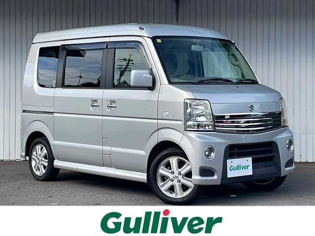 スズキ エブリィ ワゴン PZターボ スペシャル 長野県 2012(平24)年 8.7万km シルキーシルバーメタリック ４WD/ターボ/ハイルーフ/メモリナビフルセグTV/両側パワースライドドア/電動オートステップ/ETC/ドライブレコーダー/純正14インチアルミ/保証書・取説/スペアキー