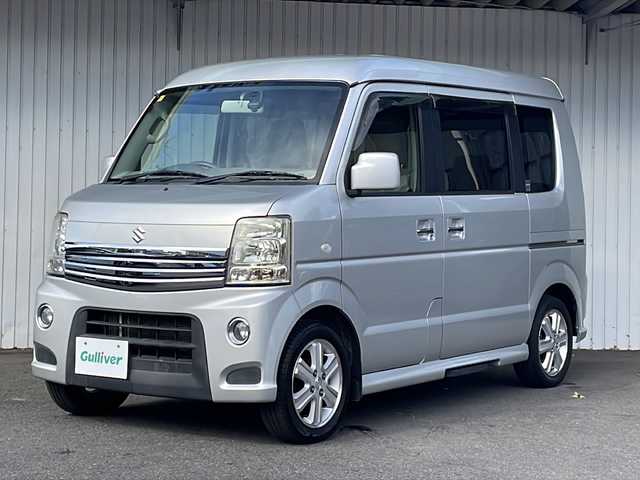 スズキ エブリィ ワゴン PZターボ スペシャル 長野県 2012(平24)年 8.7万km シルキーシルバーメタリック ４WD/ターボ/ハイルーフ/メモリナビフルセグTV/両側パワースライドドア/電動オートステップ/ETC/ドライブレコーダー/純正14インチアルミ/保証書・取説/スペアキー